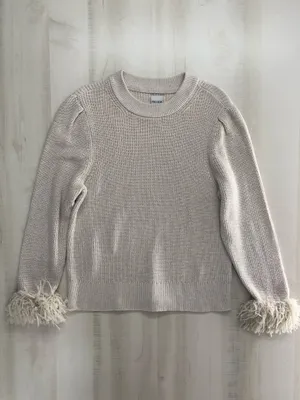 nwot NIC+ZOE cotton beige tan sweater top thumbnail 3
