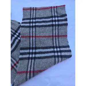 scarf 100% Cashmere With Fur Pompons thumbnail 2