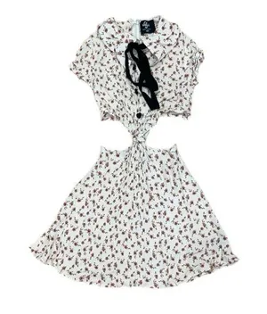 Valfie floral cut out mini dress thumbnail 1