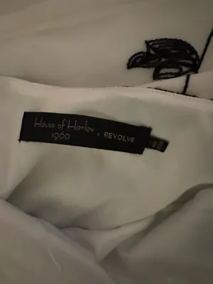 House of Harlow 1960 x REVOLVE White Black Floral Ruffle Dress S thumbnail 5
