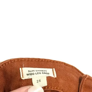 Madewell Slim Emmett Wide-Leg Crop Pants 26 thumbnail 6