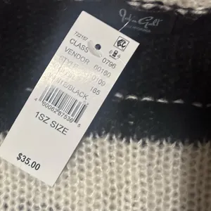 John Galt Black White Stripe Colette Sweater thumbnail 3