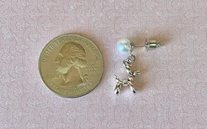 Handmade cute retro y2k ballon dog earrings 🐶🎈 thumbnail 5