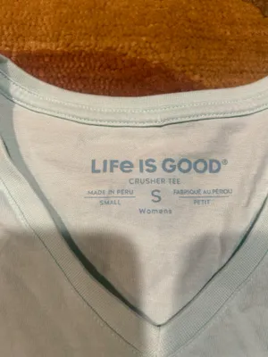 Life is Good Crusher Tee Shirt We Be Clubbin Golf 100% Cotton Women’s Size Small thumbnail 4