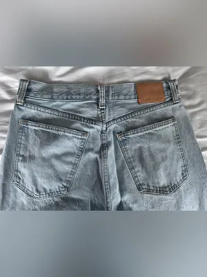 Aritzia Denim Forum The Farrah Hi-Rise Wide Leg Jeans Light Wash Size 29 thumbnail 8