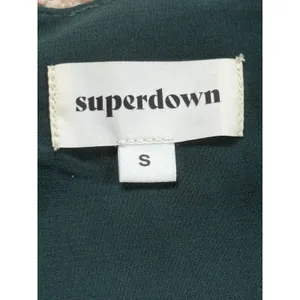Revolve Superdown‎ Khloe Ruffle Long Sleeve Wrap Sweetheart Dress Green Small thumbnail 3