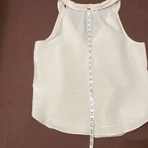 PILCRO TIE-FRONT, BUTTON DOWN FRONT, CREAM BLOUSE. LARGE thumbnail 6