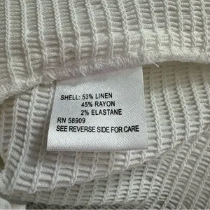 Gianni Bini White Smocked Square Neck Peasant Top thumbnail 6