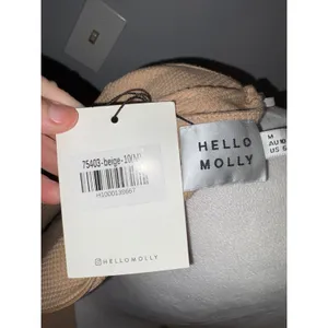 Hello Molly You for Me Beige Waffle Knit‎ Wrap Mini Dress Bell Sleeve US 6/M NEW thumbnail 10