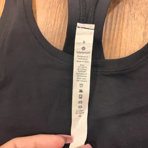 Lululemon Cool Racerback II Tank Top Women’s Size 6 Black Activewear Gym Yoga thumbnail 3