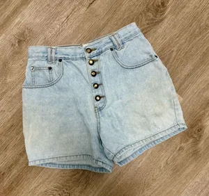 Vintage Bugle Boy Denim Button Fly Shorts J4 thumbnail 1