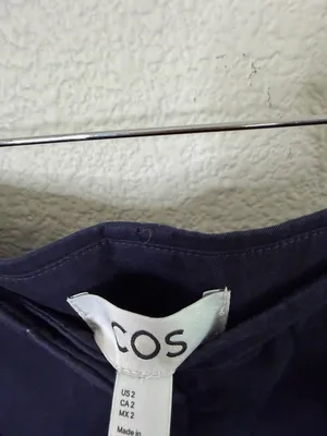COS Pleated Barrel Leg Chinos in Navy Women’s Size‎ 2 thumbnail 6