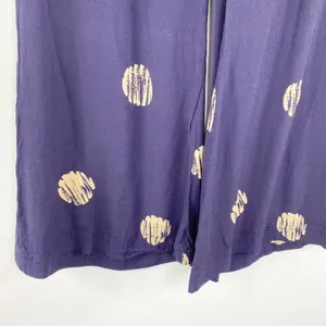Silence Noise Womens Navy Blue Dotted Flare Pants Size 0 Boho Cropped Festival‎ thumbnail 4