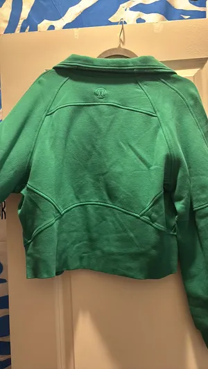 Cascadia green Lululemon funnel neck scuba thumbnail 2