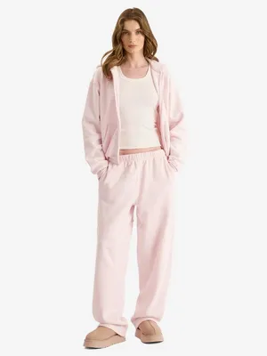 SKIMS Women's Cotton Fleece Classic Zip Up Hoodie in Barely Pink Size XL NWT thumbnail 3