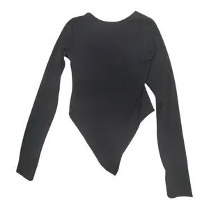 Free People Movement Falling For Basics Long Sleeve Scoop Bodysuit Black Size M thumbnail 3