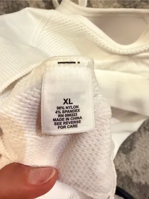 BCG White Sports Bra thumbnail 4
