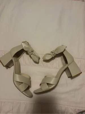 Alex Marie Adeline Leather Bow Block Heel Sandal thumbnail 2