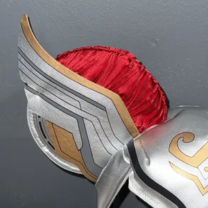 Disney Marvel Mighty Thor Mickey ears silver red gold winged helmet headband NEW thumbnail 2