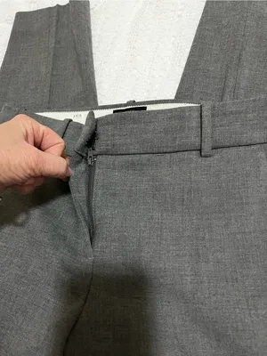 J. Crew Cameron Gray Tailored Trousers sz 10 Career Classic Preppy thumbnail 6