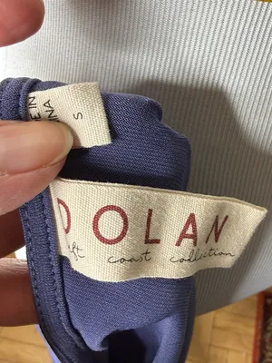 Dolan Left Coast Anthropologie Blue One Shoulder Top thumbnail 4