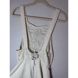 Free People Beach Irina Low Back Fauxchet Romper Medium Tofu Beach/Resort NWT thumbnail 14
