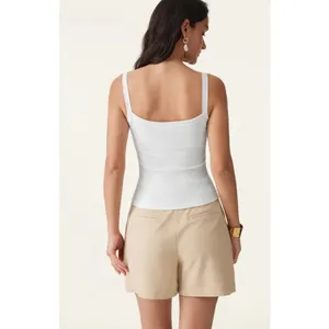 NWT OGL Move Butter Yellow Built-in Bra Square Neck Tank Top Women Size Small thumbnail 6