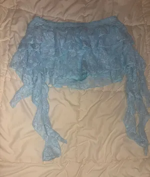 Blue flowy skirt Size L thumbnail 1
