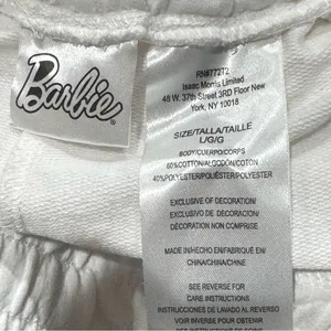Barbie White Pink Shorts Women’s Large thumbnail 2
