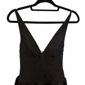 Oh Polly Anahita Black Bubble Hem Lace Up Corset Mini Dress US 2 thumbnail 4