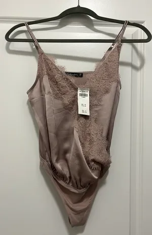 Lace Trim Bodysuit thumbnail 2
