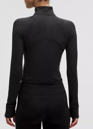 Lululemon Its Rulu Run Ribbed Cropped Half Zip thumbnail 6