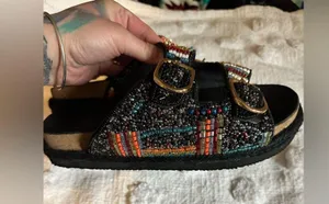 The Viral House Of Harlow 1960 Beaded Buckle Sandals thumbnail 6