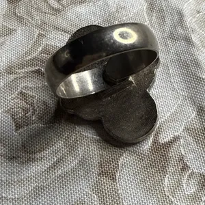 Vintage Ring Faux Turquoise Silver Tone Southwest‎ Adjustable Blue thumbnail 8