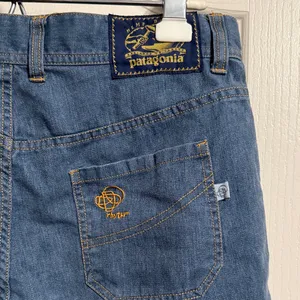Vintage 90s Patagonia Blue Jean Cutoff Shorts‎ Denim Gorp Outdoors Retro thumbnail 4
