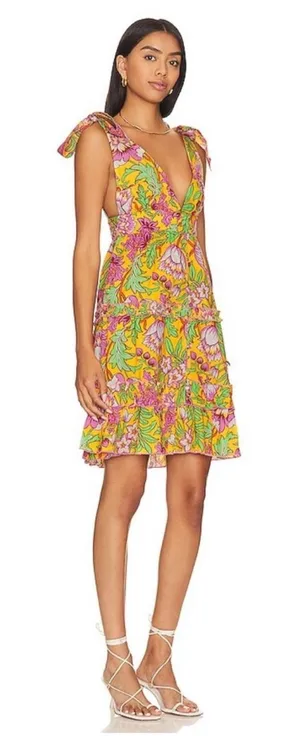 Anthropologie Love The Label Madelyn Floral Mini Dress thumbnail 1