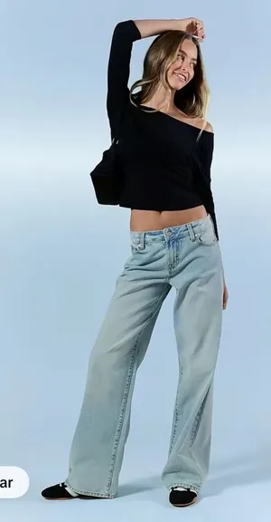 low rise baggy wide leg pacsun jeans thumbnail 1