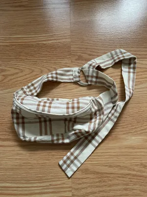 Boohoo Cream tan plaid suit set thumbnail 6