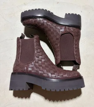 Loeffler Randall Reggie Woven Chelsea Boots 5 thumbnail 1
