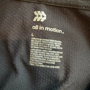 ALL IN MOTION Long Sleeve Athletic Top T SHirt Size Large Black thumbnail 7