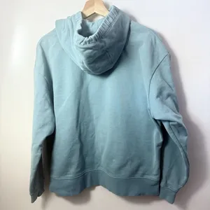 Nike Hoodie Womens Medium Light Teal NSW Center Swoosh Pull Over Fleece thumbnail 3