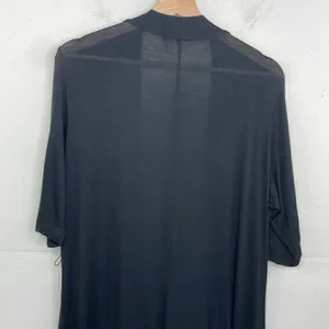 Maternity Black Long Open Front Cardigan 1/2 sleeves lightweight Large thumbnail 7