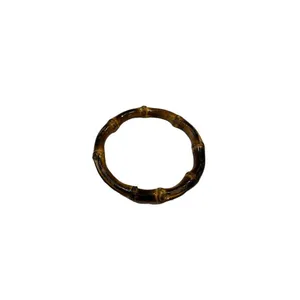 Bambo bangle bracelet fashion jewelry Brown thumbnail 4