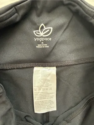 Yogipace Black High Rise Athletic Leggings XL Yoga Activewear‎ thumbnail 3