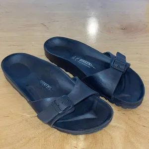 Birkenstock Womens Madrid EVA Adjustable‎ Strap Slip On Sandals Black Size 40 thumbnail 3