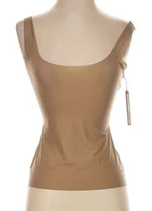 SKIMS Double Layer Sheer Tank Top Truffle Brown Size S NWT Stretch Bodycon thumbnail 1