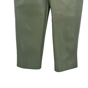 Aritzia Wilfred The Melina Pants Vegan Leather Cropped‎ Sage Green Size 00 thumbnail 5