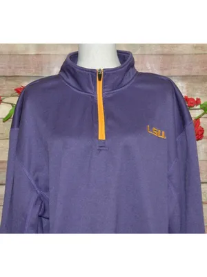 LSU Tigers Knights Apparel Unisex XL Purple 1/4 Zip Pullover Fleece NCAA thumbnail 4