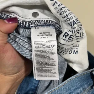 NWT GAP High Stride Wide-Leg Ankle Jeans size 8 petite denim high rise thumbnail 9
