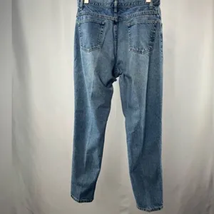 Vintage‎ Wrangler Women's High Rise Tapered Leg Jeans Size 14x32 Blue Denim USA thumbnail 3
